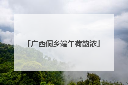 广西侗乡端午荷韵浓