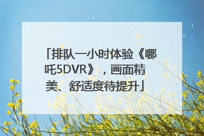 排队一小时体验《哪吒5DVR》，画面精美、舒适度待提升