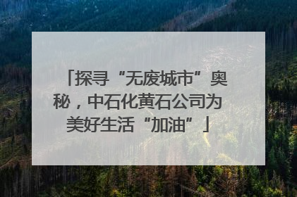 探寻“无废城市”奥秘，中石化黄石公司为美好生活“加油”