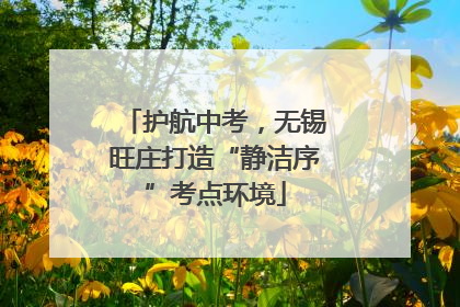 护航中考，无锡旺庄打造“静洁序”考点环境