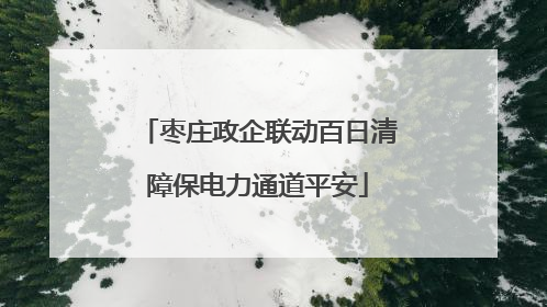枣庄政企联动百日清障保电力通道平安