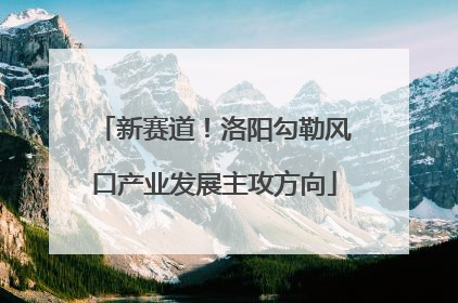新赛道！洛阳勾勒风口产业发展主攻方向