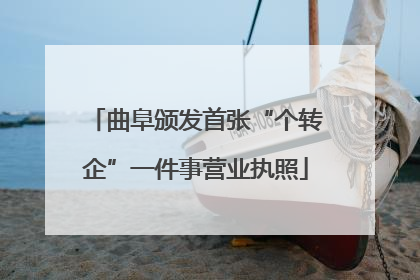 曲阜颁发首张“个转企”一件事营业执照