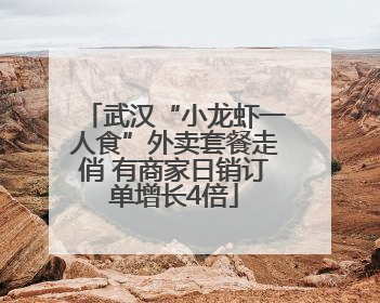武汉“小龙虾一人食”外卖套餐走俏 有商家日销订单增长4倍