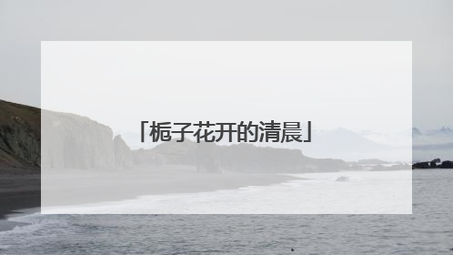 栀子花开的清晨