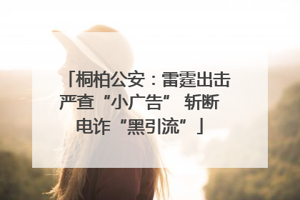 桐柏公安：雷霆出击严查“小广告” 斩断电诈“黑引流”