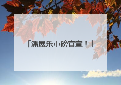 潘展乐重磅官宣！