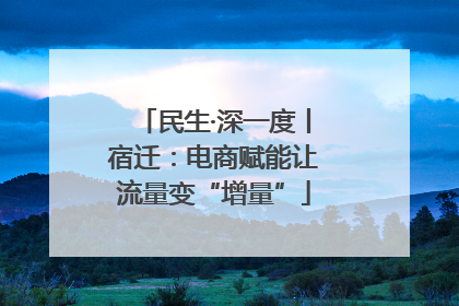 民生·深一度丨宿迁：电商赋能让流量变“增量”