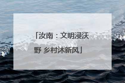 汝南：文明浸沃野 乡村沐新风