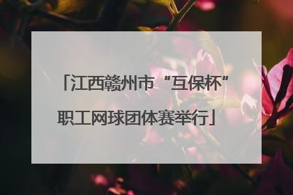 江西赣州市“互保杯”职工网球团体赛举行