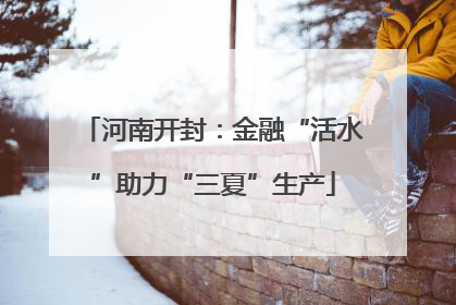 河南开封：金融“活水”助力“三夏”生产