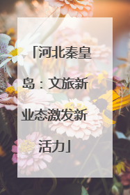 河北秦皇岛：文旅新业态激发新活力