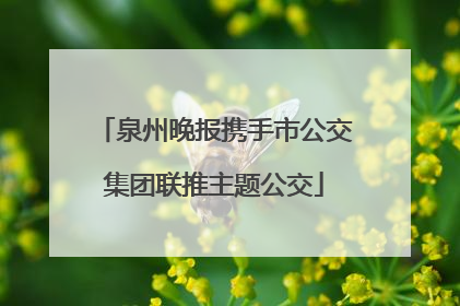 泉州晚报携手市公交集团联推主题公交