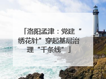 洛阳孟津：党建“绣花针”穿起基层治理“千条线”
