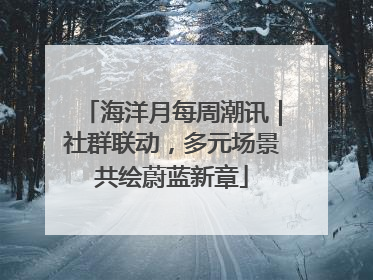 海洋月每周潮讯｜社群联动，多元场景共绘蔚蓝新章