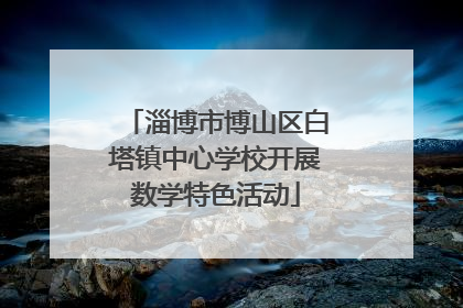 淄博市博山区白塔镇中心学校开展数学特色活动