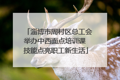 淄博市周村区总工会举办中西面点培训课 技能点亮职工新生活