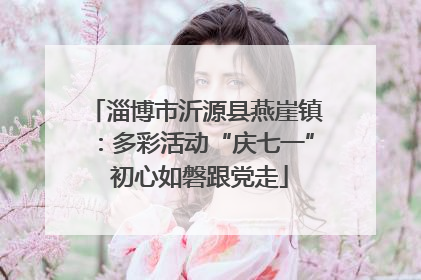 淄博市沂源县燕崖镇：多彩活动“庆七一” 初心如磐跟党走