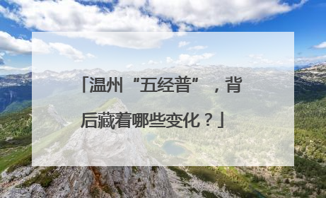 温州“五经普”，背后藏着哪些变化？