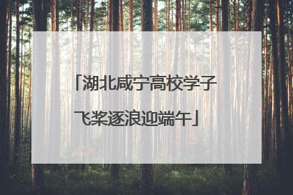 湖北咸宁高校学子飞桨逐浪迎端午