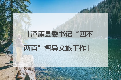 漳浦县委书记“四不两直”督导文旅工作