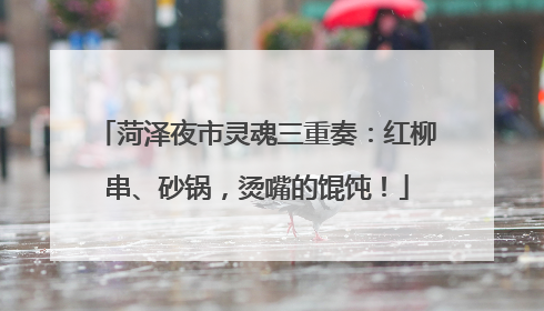 菏泽夜市灵魂三重奏：红柳串、砂锅，烫嘴的馄饨！