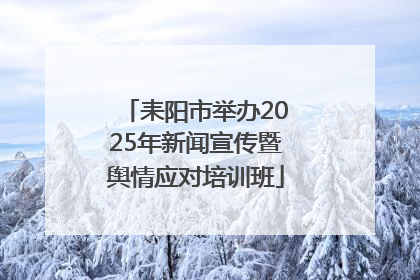 耒阳市举办2025年新闻宣传暨舆情应对培训班