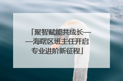 聚智赋能共成长——海曙区班主任开启专业进阶新征程