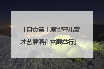 自贡第十届留守儿童才艺展演在富顺举行