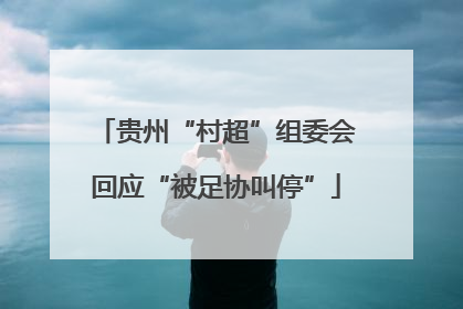 贵州“村超”组委会回应“被足协叫停”