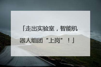 走出实验室，智能机器人组团“上岗”！