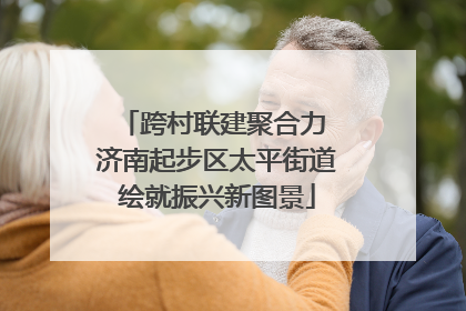 跨村联建聚合力 济南起步区太平街道绘就振兴新图景