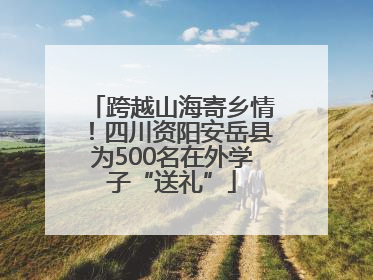 跨越山海寄乡情！四川资阳安岳县为500名在外学子“送礼”