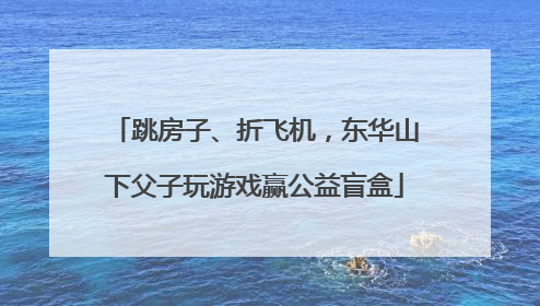 跳房子、折飞机，东华山下父子玩游戏赢公益盲盒