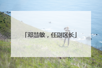 邓慧敏，任副区长