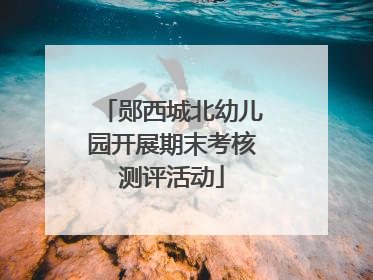 郧西城北幼儿园开展期末考核测评活动