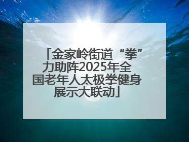 金家岭街道“拳”力助阵2025年全国老年人太极拳健身展示大联动
