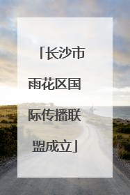 长沙市雨花区国际传播联盟成立