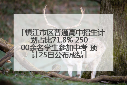 镇江市区普通高中招生计划占比71.8% 25000余名学生参加中考 预计25日公布成绩