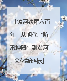镇河铁犀六百年：从明代“防汛神器”到黄河文化新地标