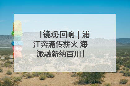 镜观·回响｜浦江奔涌传薪火 海派融新纳百川