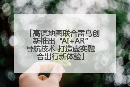 高德地图联合雷鸟创新推出“AI+AR”导航技术 打造虚实融合出行新体验