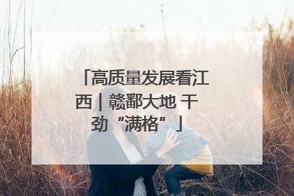 高质量发展看江西｜赣鄱大地 干劲“满格”