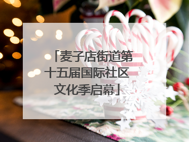 麦子店街道第十五届国际社区文化季启幕