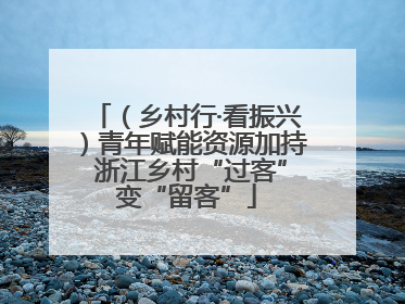 （乡村行·看振兴）青年赋能资源加持 浙江乡村“过客”变“留客”