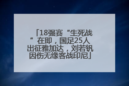 18强赛“生死战”在即，国足25人出征雅加达，刘若钒因伤无缘客战印尼