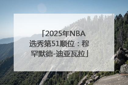 2025年NBA选秀第51顺位：穆罕默德-迪亚瓦拉