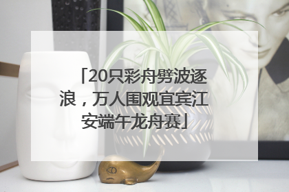 20只彩舟劈波逐浪，万人围观宜宾江安端午龙舟赛