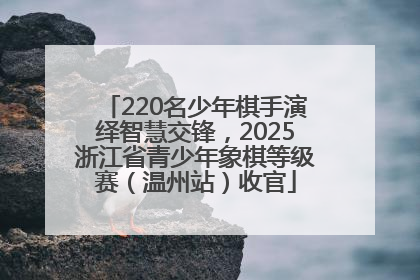 220名少年棋手演绎智慧交锋，2025浙江省青少年象棋等级赛（温州站）收官