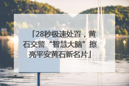 28秒极速处置，黄石交警“智慧大脑”擦亮平安黄石新名片